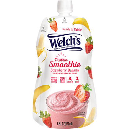 Welch's Protein Smoothie - Strawberry Banana 12- Pack