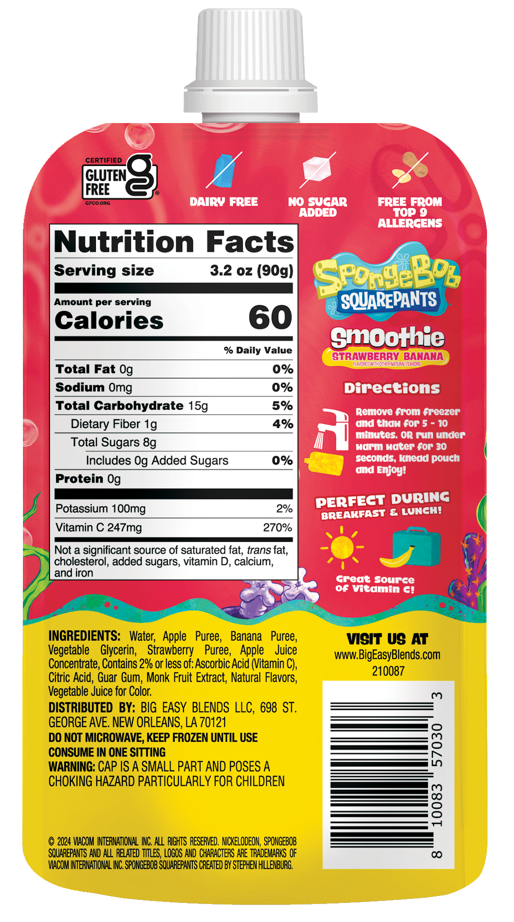 SpongeBob Strawberry Banana - 12 Pack