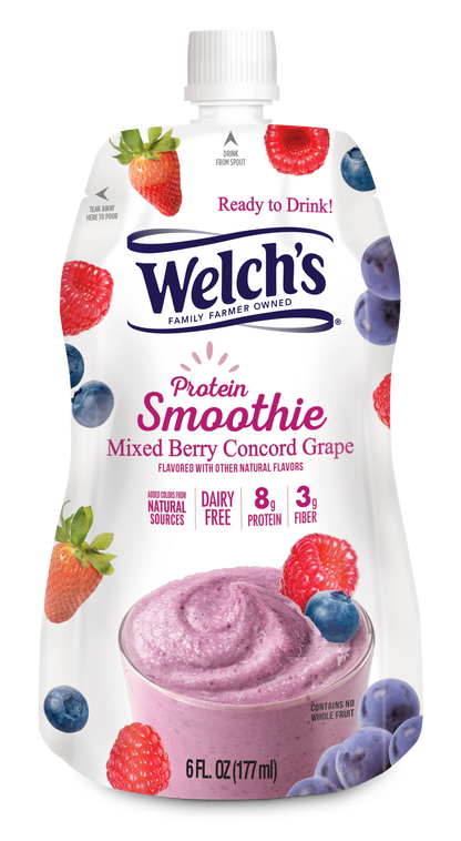 Welch's Protein Smoothie - Mixed Berry 12- Pack